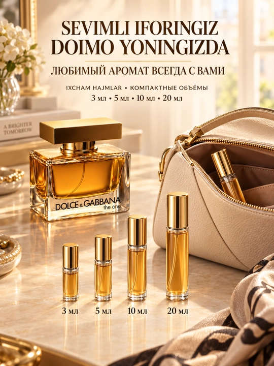 Dolce & Gabbana The One ayollar uchun gulli-mevali, vanilli va yoqimli Eau de Parfum atiri