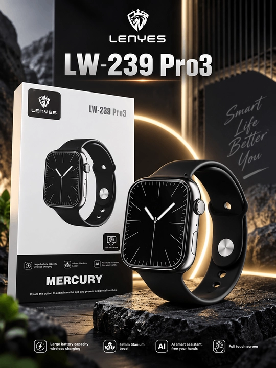 LENYES LW-239 Pro3Mercury aqlli soatlari uslubtexnologiya va funksionallikni taqdim etadi - 
