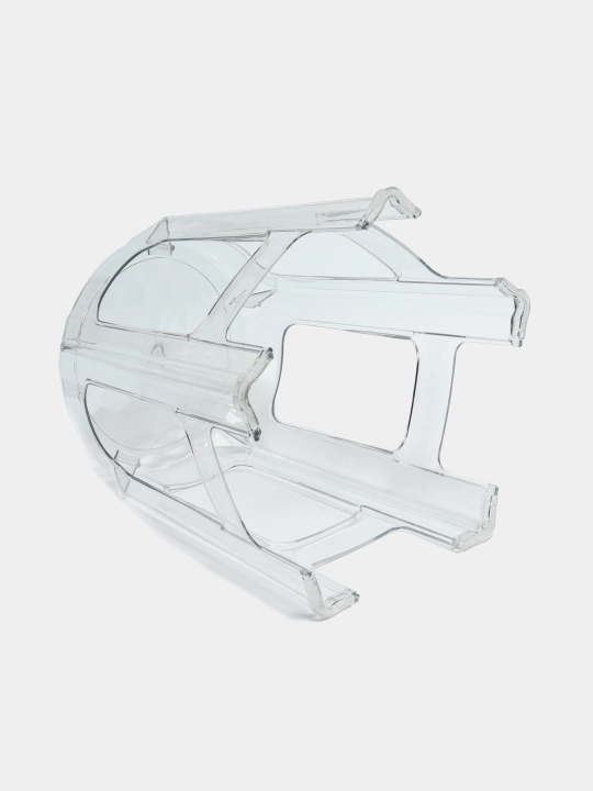 Akrilli shaffof taburet, o'ta mustahkam stul, 200 kg gacha, 36x32x38 sm, 1, 2, 4 dona