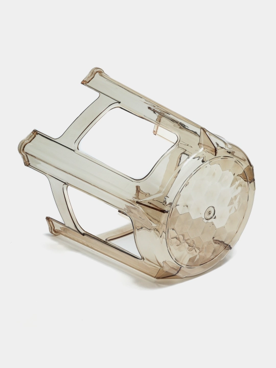 Akrilli shaffof taburet, o'ta mustahkam stul, 200 kg gacha, 36x32x38 sm, 1, 2, 4 dona