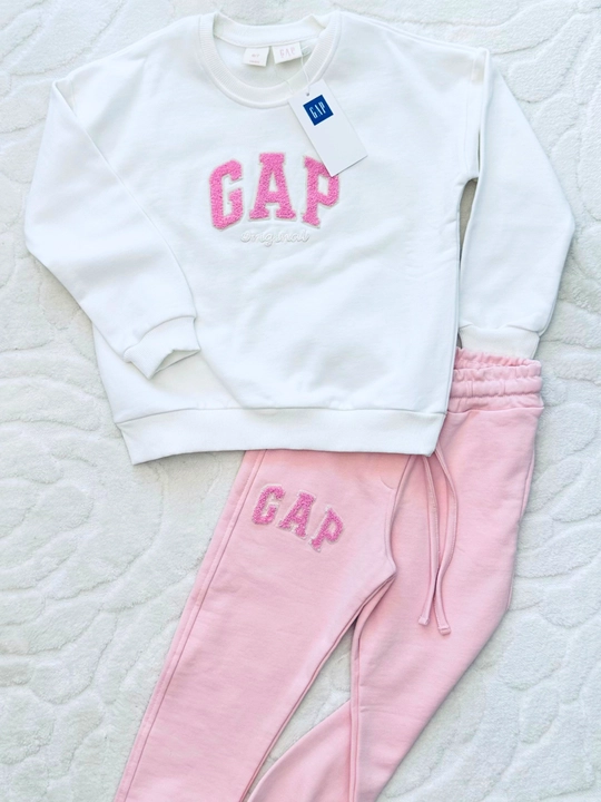 Спортивный костюм для девочек GAP, комплект свитшот и брюки двойка Турция 6-7 г - 