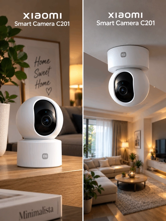 Xiaomi Smart Camera C201 — 1080P Full HD, 360° ko‘rinishli aqlli videokuzatuv kamerasi° - 