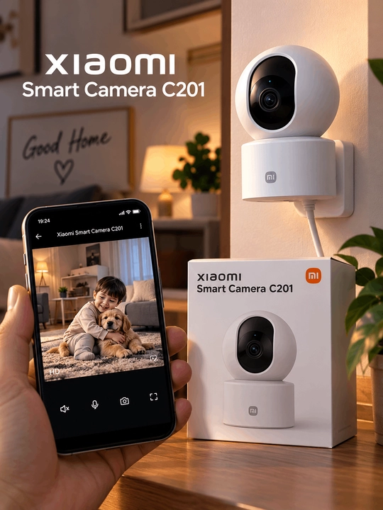 Xiaomi Smart Camera C201 — 1080P Full HD, 360° ko‘rinishli aqlli videokuzatuv kamerasi°