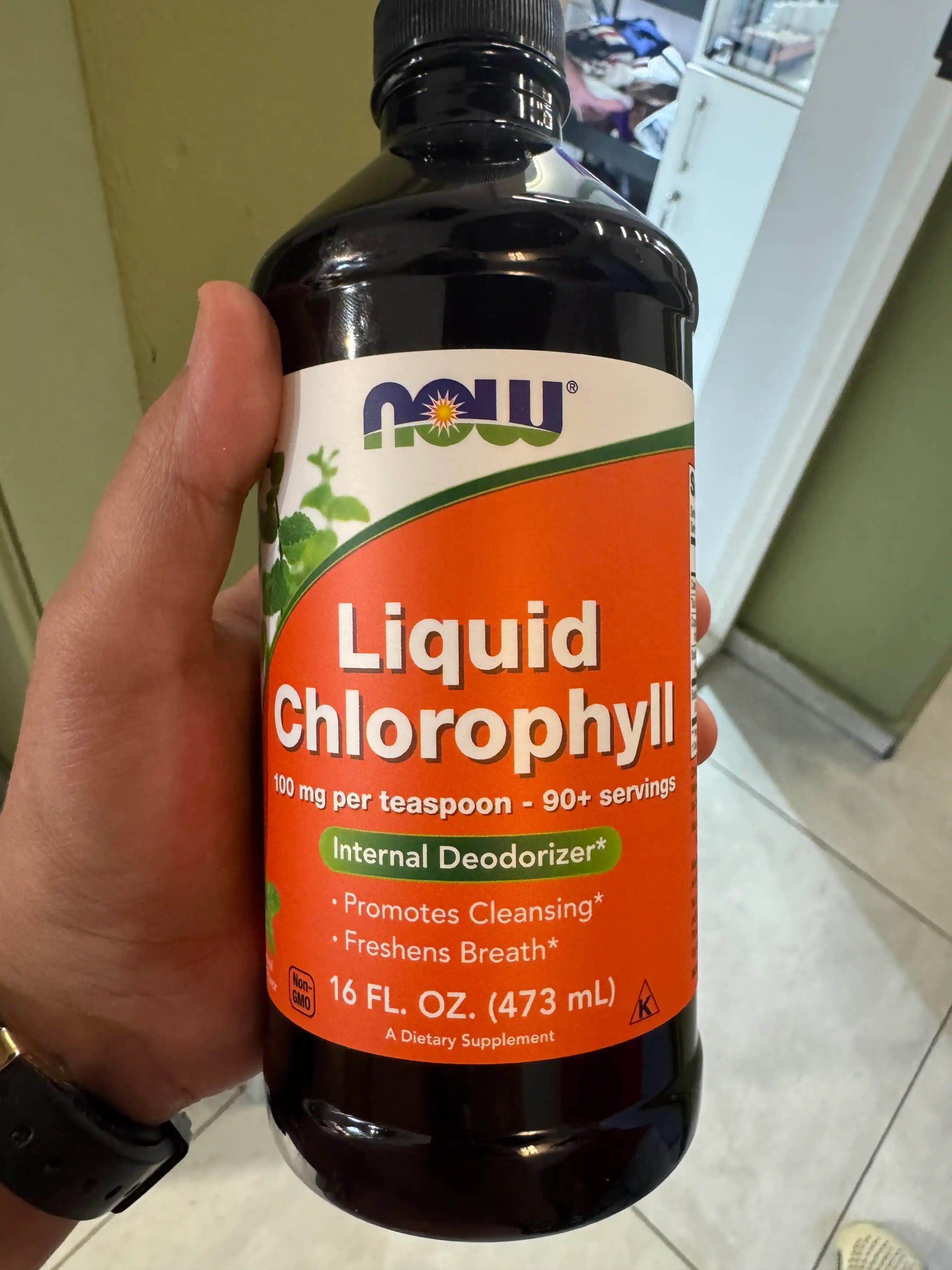 NOW Foods, suyuq Xlorofill Chlorophyll, Halol