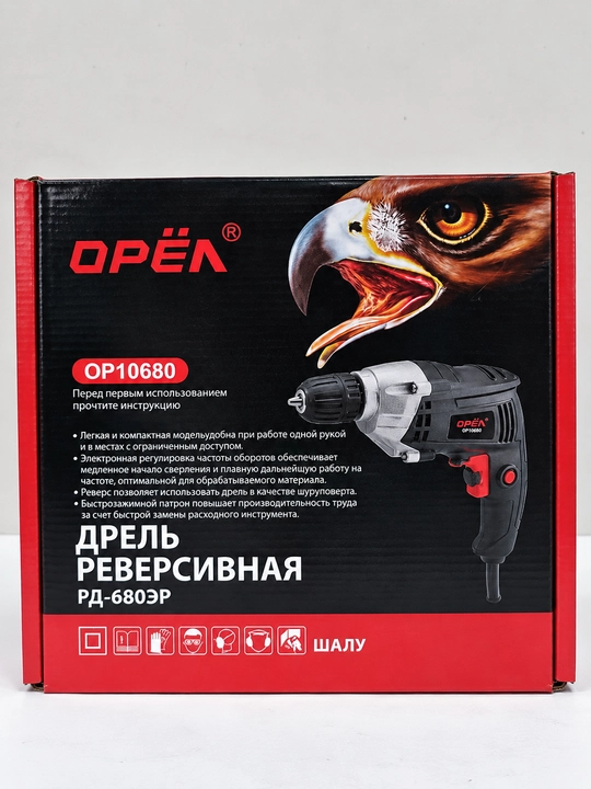 ОРЁЛ  Электрическая дрель, ударная дрель 1100 Вт 13 мм