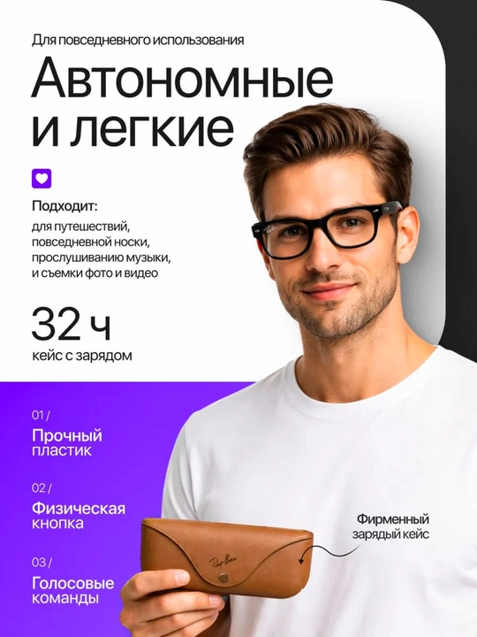 Умные очки Meta Ray-Ban Wayfarer GEN2 RW4012, линзы Clear, Size 50,53