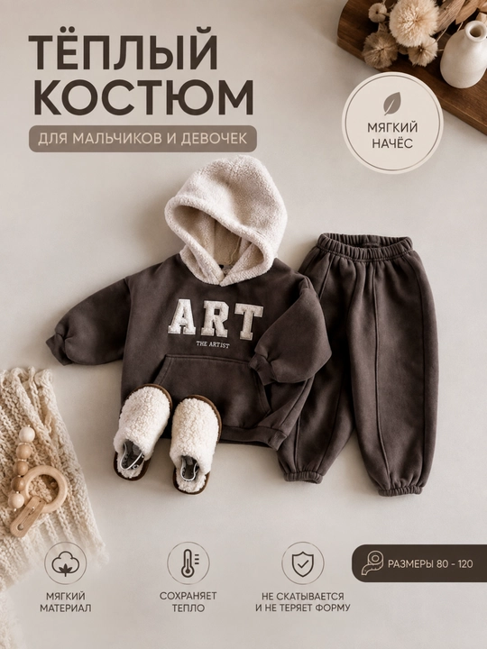 Bolalar uchun issiq sport kostyumi