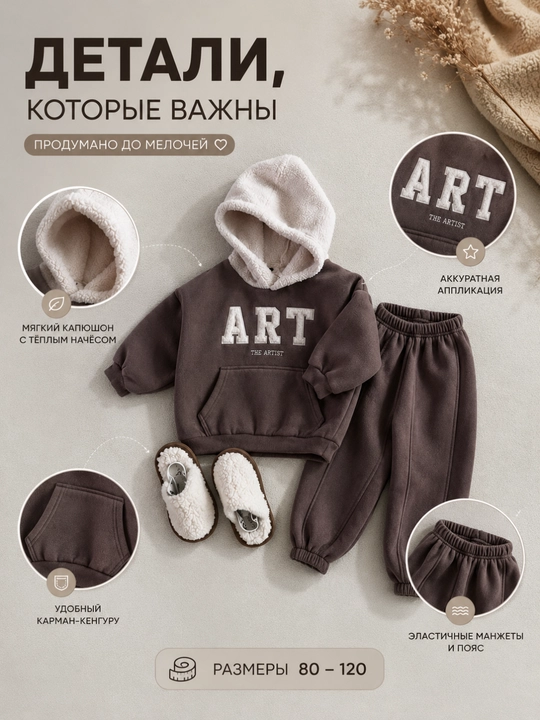 Bolalar uchun issiq sport kostyumi