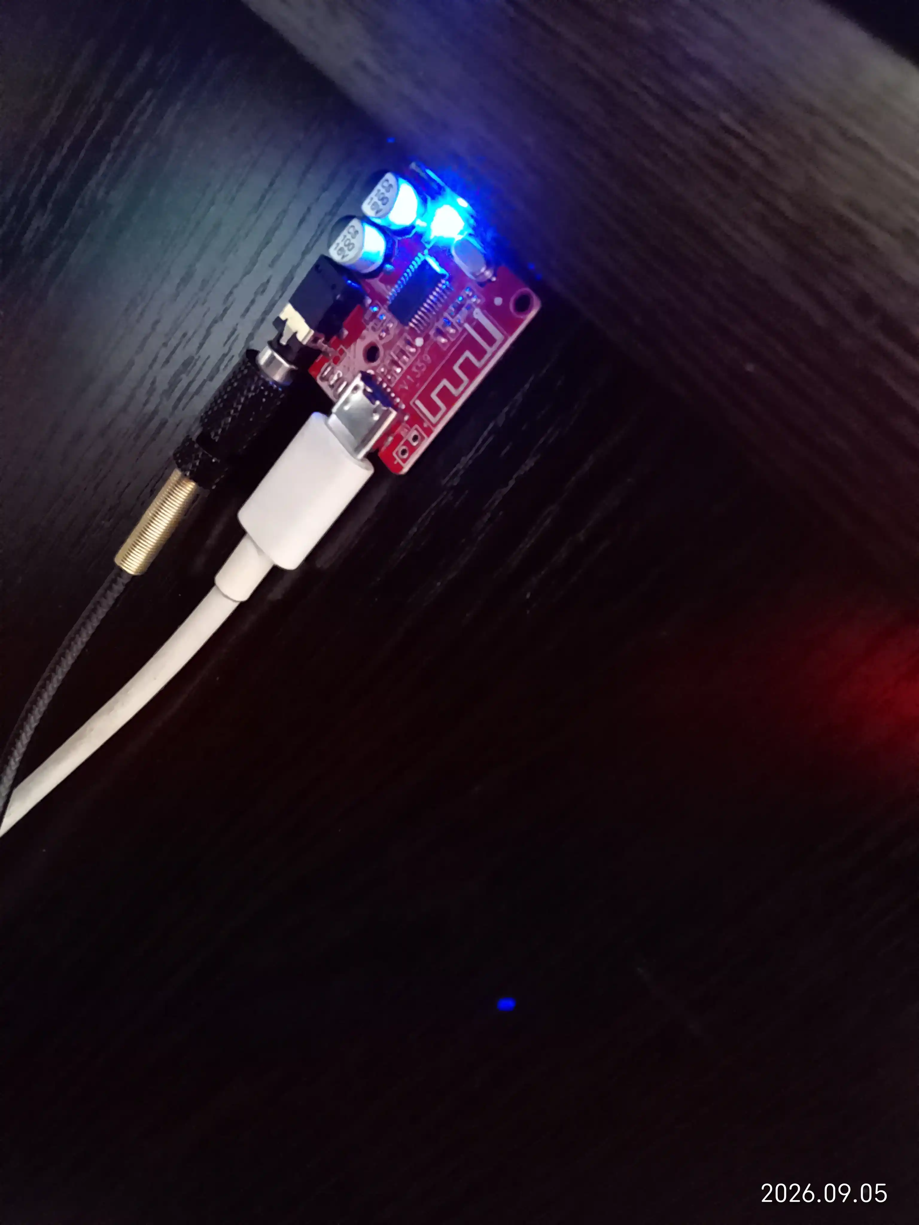Bluetooth 5.0 audio moduli VHM-314, MP3-dekoder Type-C, AUX 3.5 mm, stereo qabul qilgich