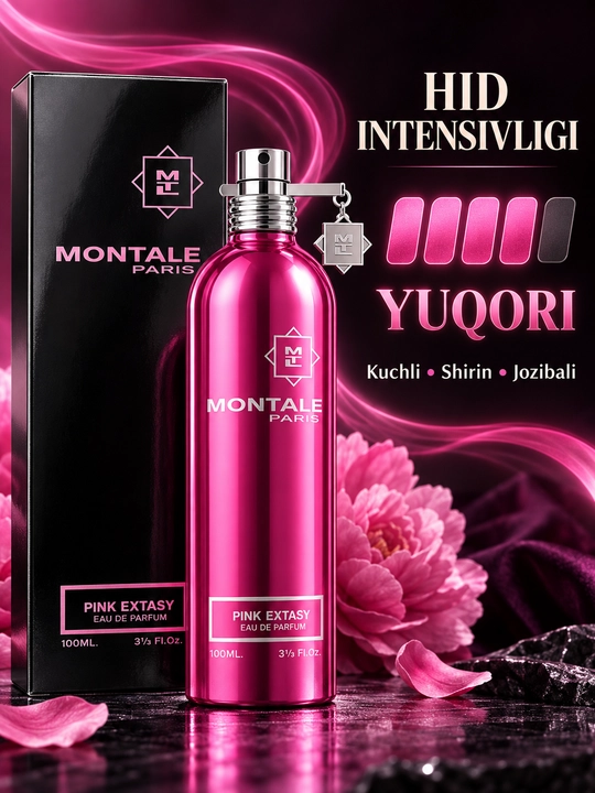 Atir Sovga Sovg`a Montale Paris Pink Extasy Eau de Parfum, ayollar uchun atir, 100 ml