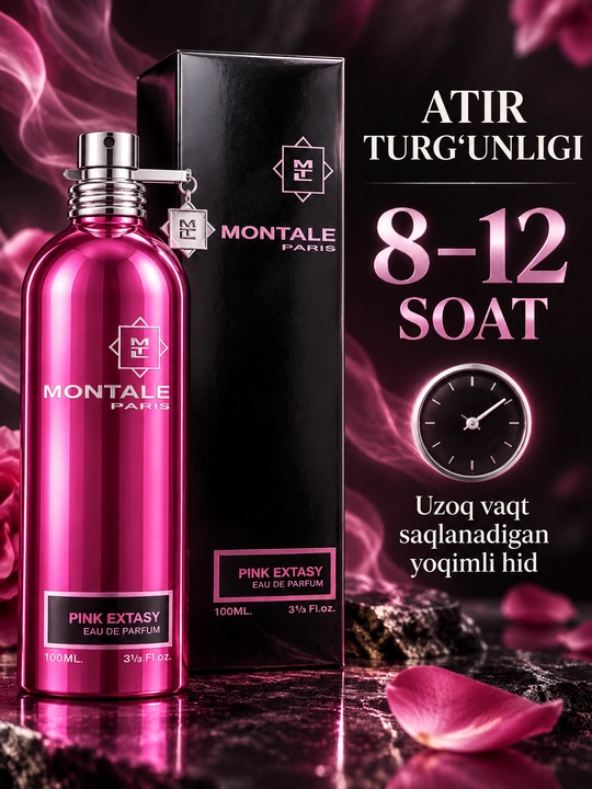 Atir Sovga Sovg`a Montale Paris Pink Extasy Eau de Parfum, ayollar uchun atir, 100 ml