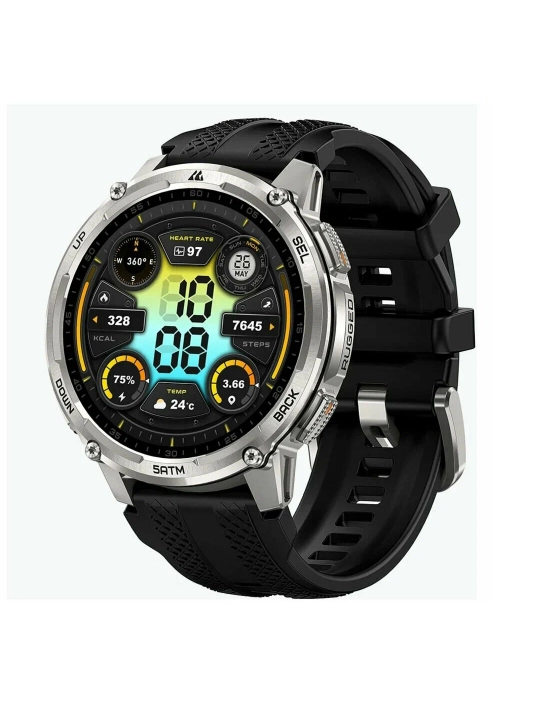 Умные часы Kospet Tank T4C Silver, сверхпрочные, Усиленный корпус