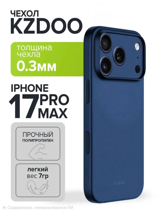 IPhone 16 Pro Max, 15 Pro K-Doo uchun o‘ta yupqa g‘ilof - 