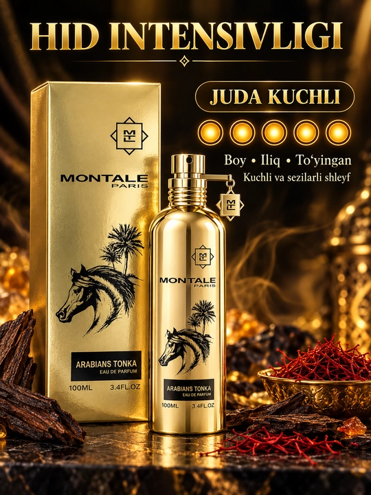Atir Sovg`a Sovga Montale Arabians Tonka Eau de Parfum, parfyumlangan suv, 100 ml