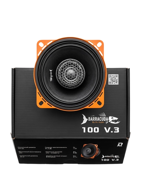 Avtomobil dinamiklari 10 sm DL Audio Barracuda 100 V.3 kalonkalar mashina uchun
