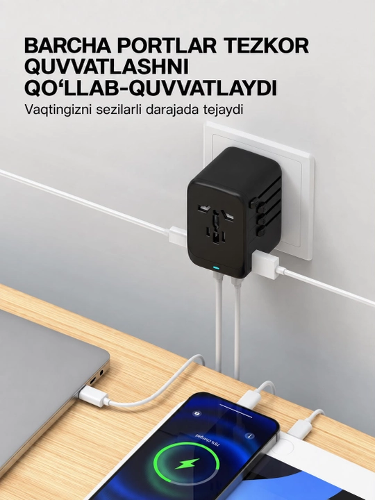 Fitit Universal Adapter 45W - universal kuchli adapter