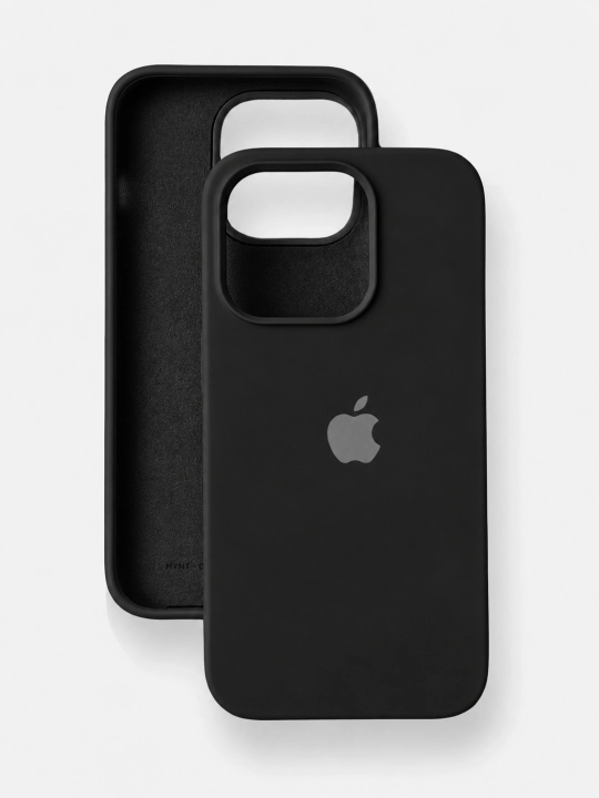 Силиконовый чехол с бархатной подкладкой для iPhone 11/12/13/14/15/16/17/18 Pro