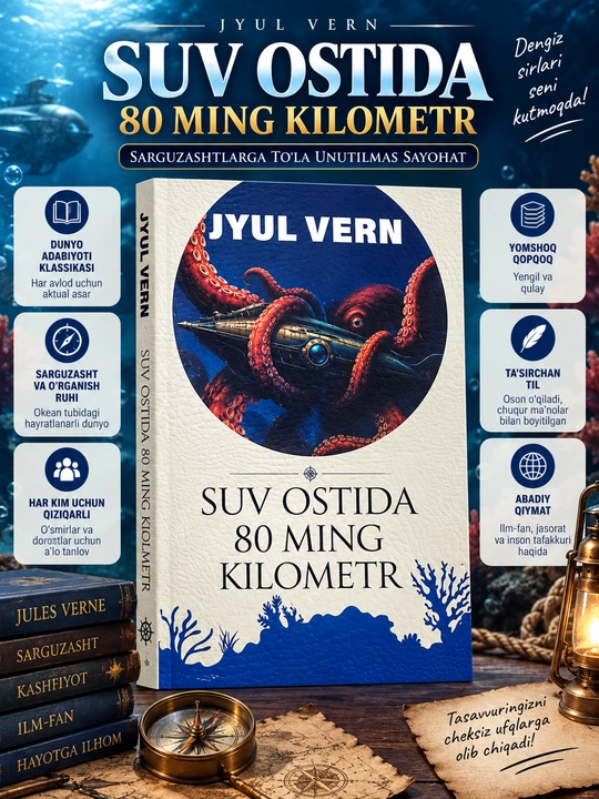 Suv ostida 80 ming kilometr, Jyul Vern - 