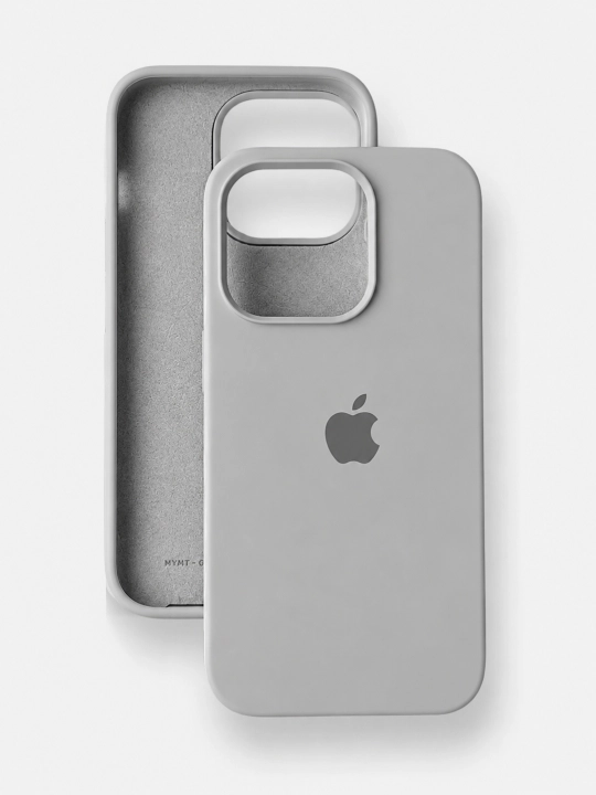 IPhone silikon, barxatli chexol — 11/12/13/14/15/16/17/18 Pro uchun