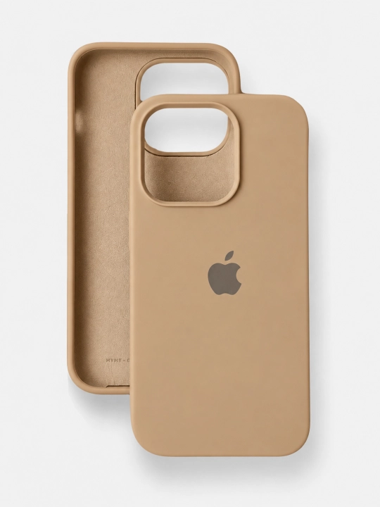 Силиконовый чехол с бархатной подкладкой для iPhone 11/12/13/14/15/16/17/18 Pro