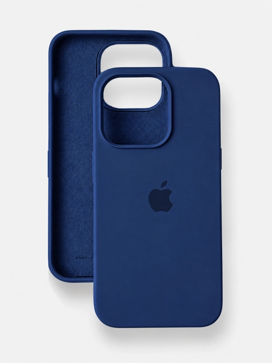 IPhone silikon, barxatli chexol — 11/12/13/14/15/16/17/18 Pro uchun