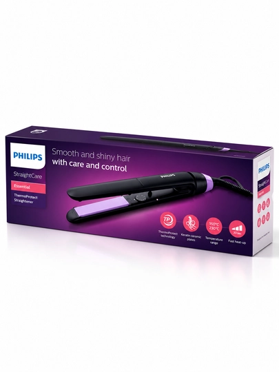 Philips StraightCare BHS377 soch to‘g‘rilagichi, keratinli professional dazmol