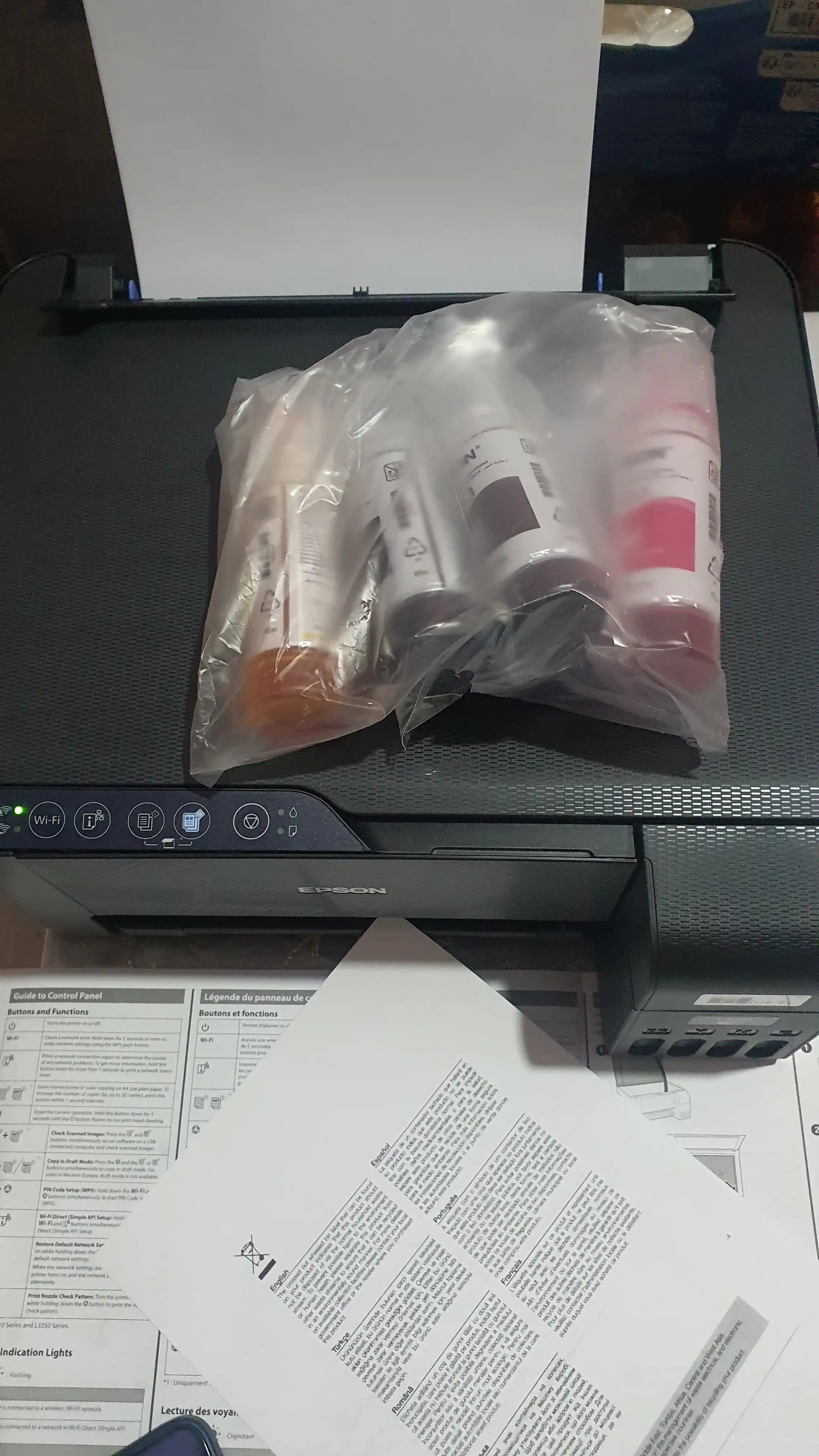 Принтер МФУ Epson L3250/3251, А4, цветной, 3 в 1 wifi