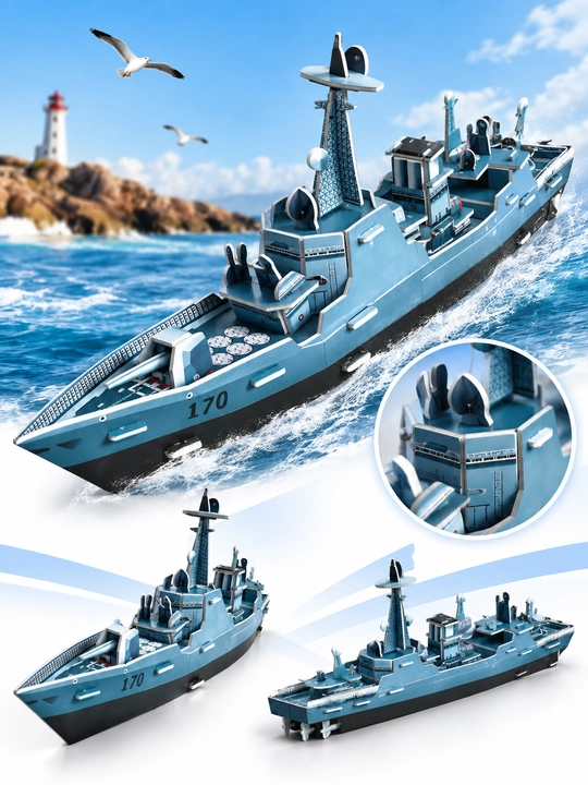 3D-пазл военный корабль — сборная модель корабля - 