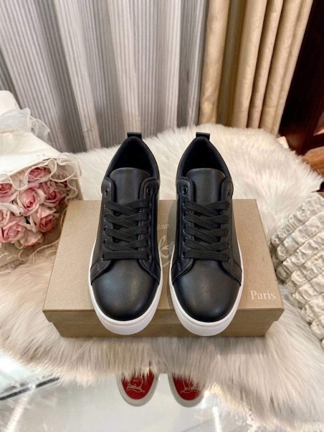Женские кеды, для женщин и девочек, с подошвой в стиле Louboutin