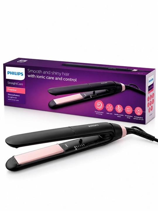 Philips BHS378 soch dazmoli, issiqlikdan himoyalangan va keratin qoplamali to‘g‘rilagich