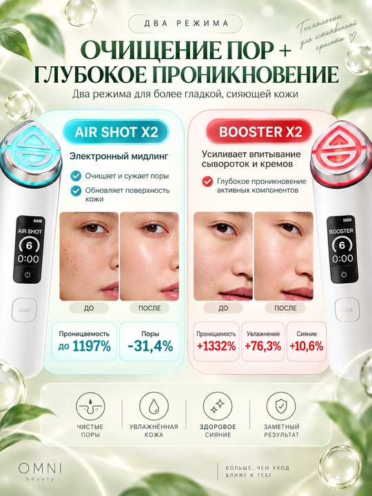 Микротоковый массажер Medicube AGE-R Booster Pro и Booster Pro 2х  для лица