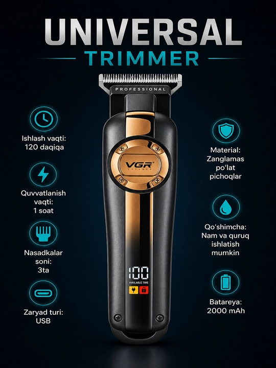 VGR V-035 S3 Barber Combo S33 - professional soch turmagi