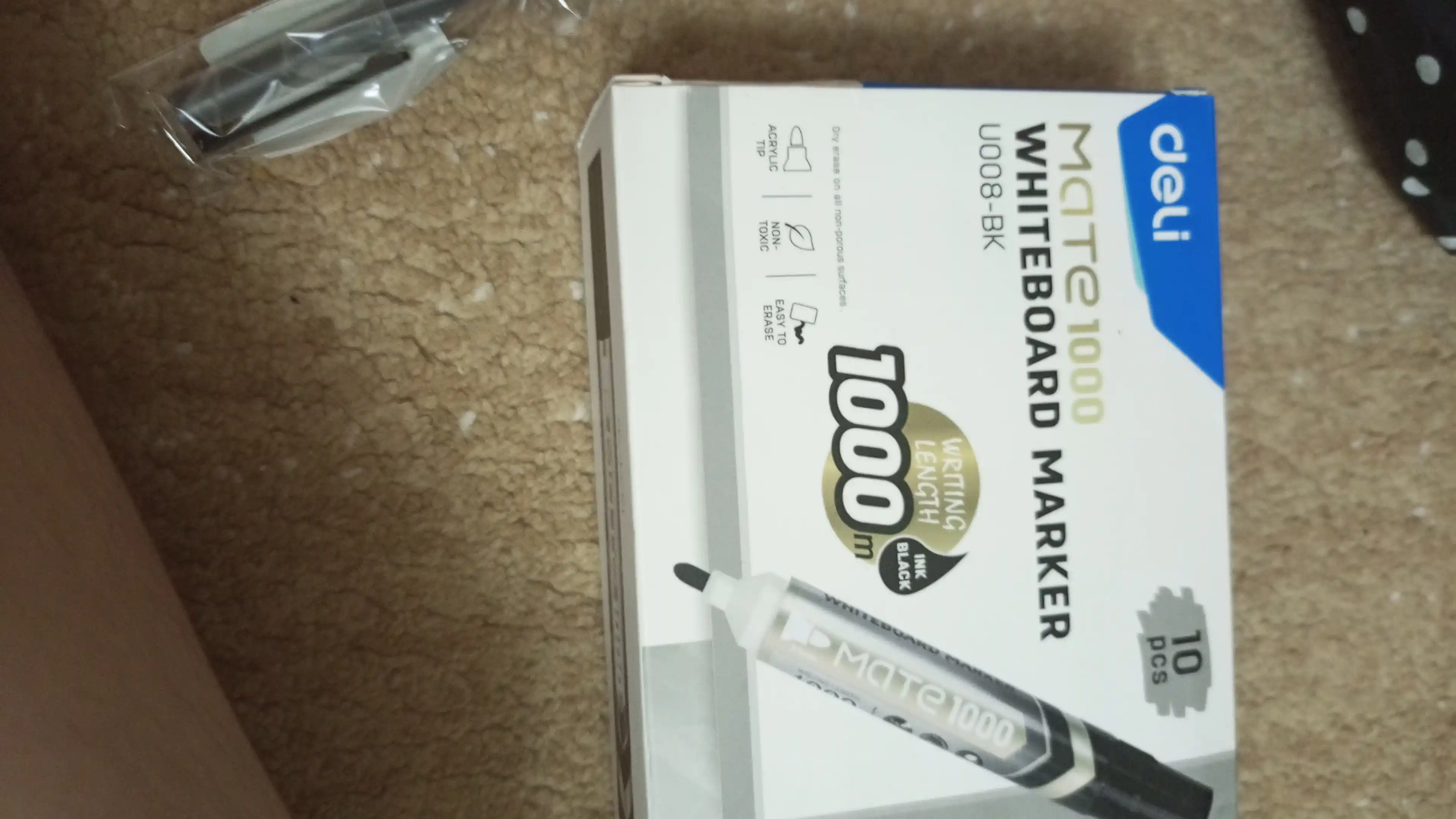 Sharchali ruchka 1/10/20/50 dona 0,7 mm Q6-BL assorti/ko'k Deli, 6-BL-QC