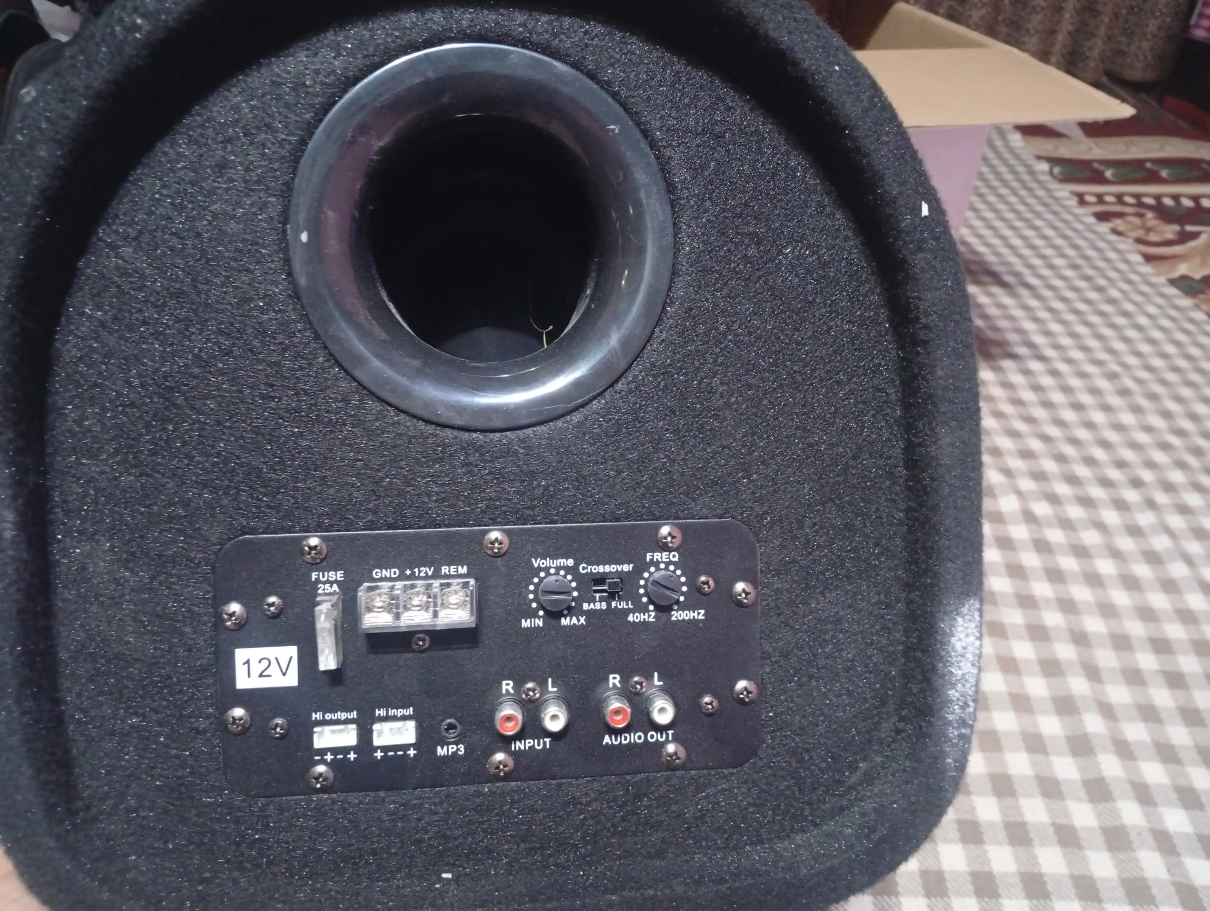 Sabvufer 3200W, Avtomobil uchun kuchli bass, 300W RMS, 4 Ohm