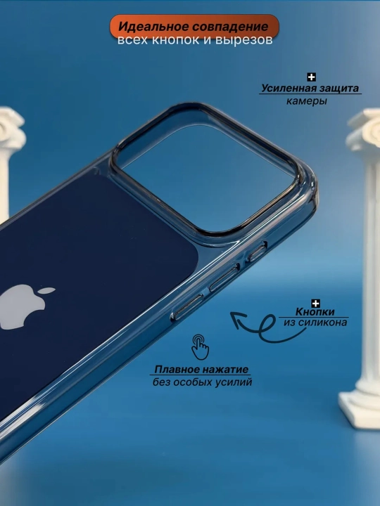 Чехол для iPhone 17/18 Pro / 17/18 Pro Max Clear Case MagSafe, прозрачный, защита камеры