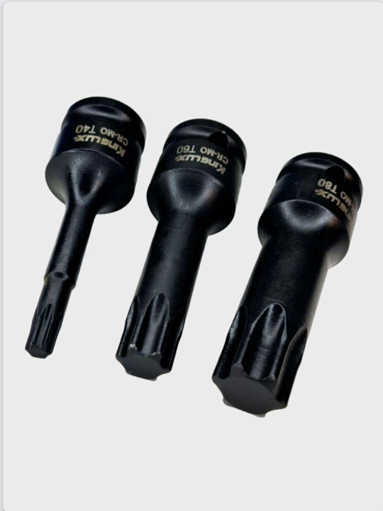 Uzun zarbali bit kallaklar to‘plami 8 pr, 1/2" (T30-T80) CrMo