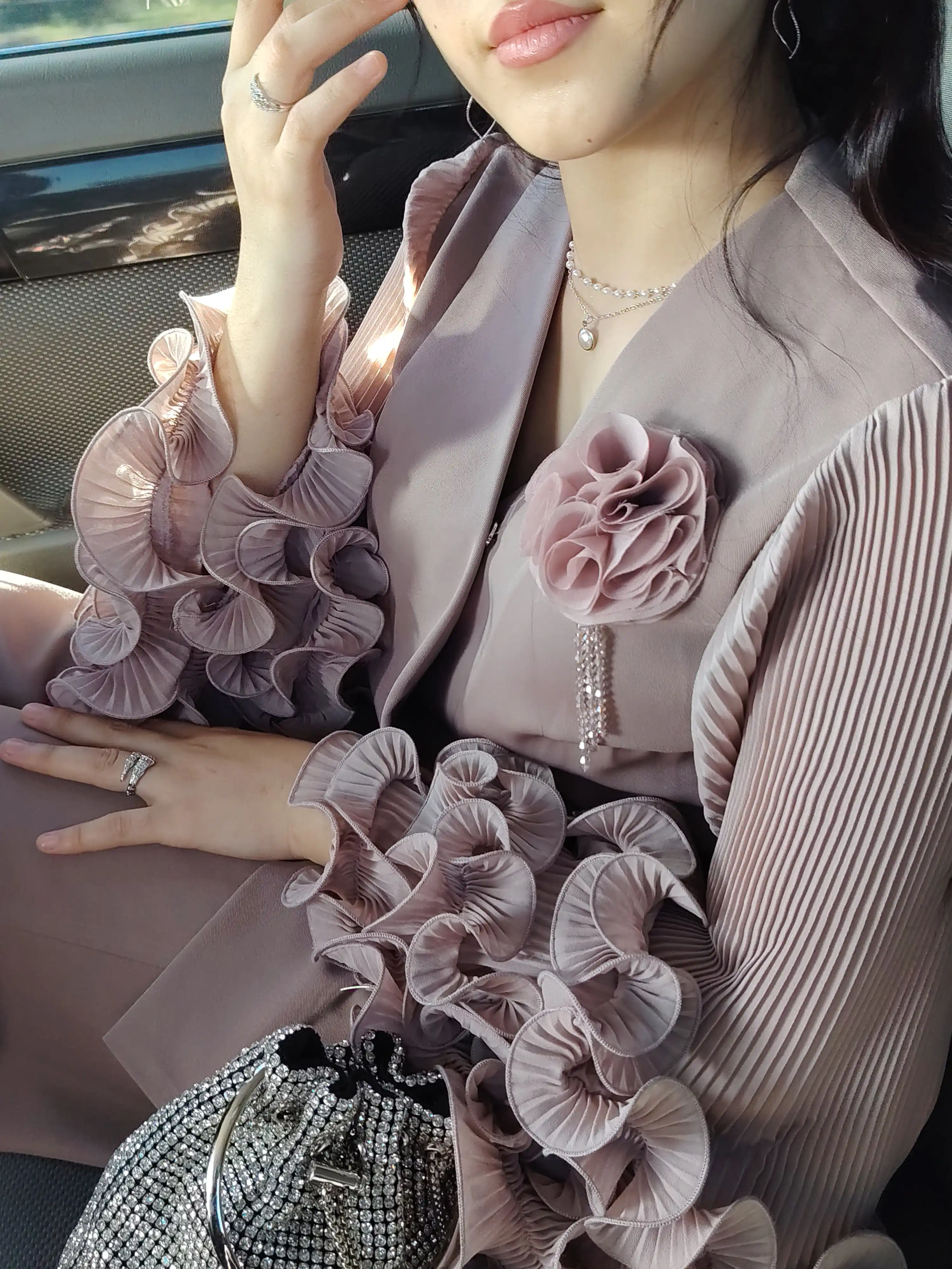 Серьги женские, длинные, цепочки, хрустальные