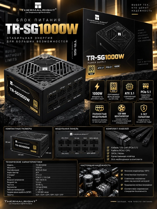 Блок Питания Thermalright 1000W