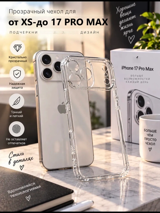IPhone XS–17 Pro Max uchun MagSafei shaffof shisha g‘ilof,himoyalovchi va zarbaga chidamli