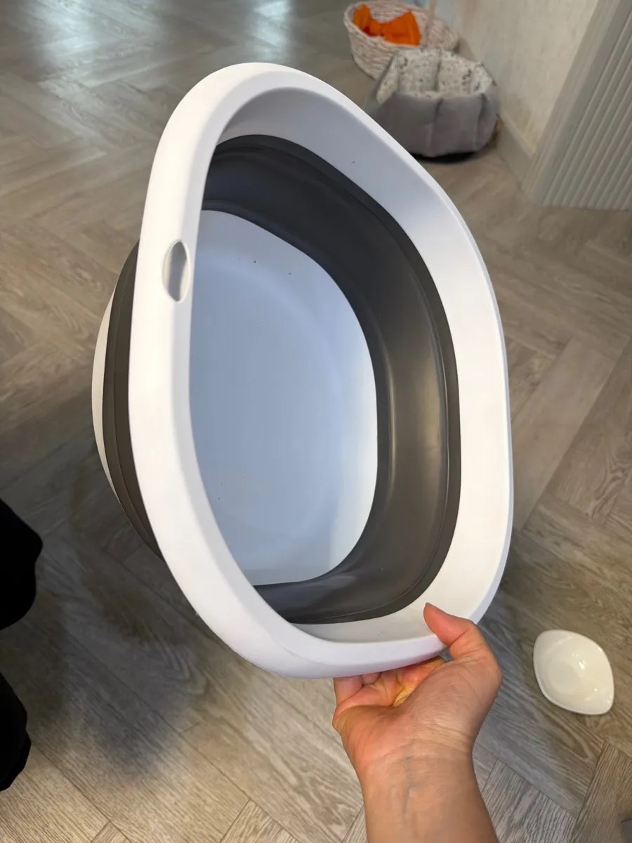 Yig‘iladigan plastik chelak,cho'mich va tog‘ora, silikon