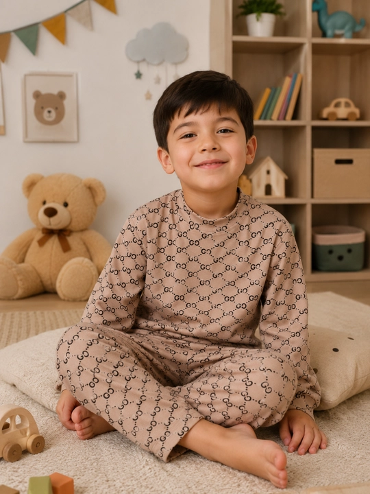 O‘g‘il bolalar uchun yumshoq paxta pijama, uyqu va uy kiyimi 2–9 yosh