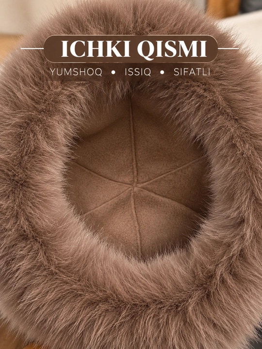 Ayollar qishki qalpog‘i, bosh kiyimi