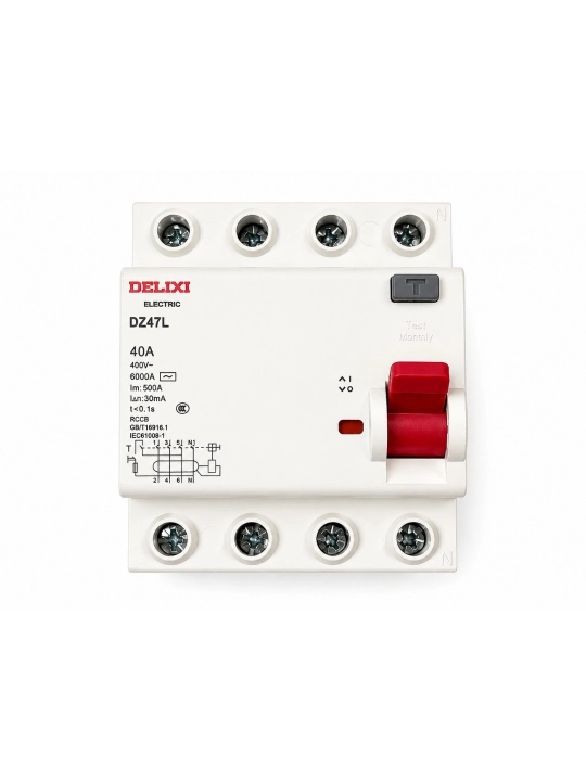 УЗО DELIXI DZ47L 40A 4P 30mA - 
