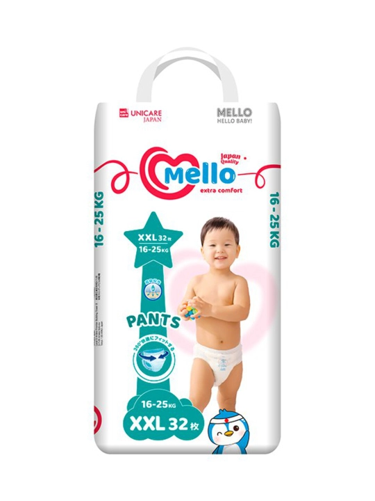 Yangi tug'ilgan chaqaloqlar uchun trusik-tagliklar MELLO, XXL 16-25 kg, 32 dona - 