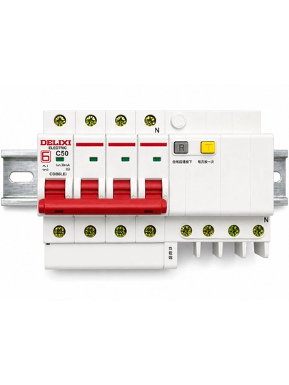 DELIXI CDB6LEi C50 difavtomat 4-polyusli 50A 30mA - 