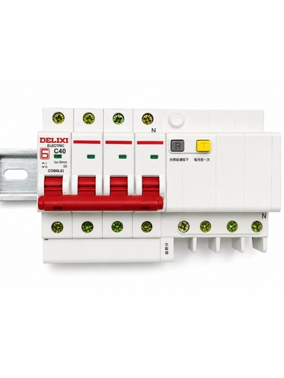 DELIXI CDB6LEi C40 difavtomat 4-polyusli 40A 30mA - 