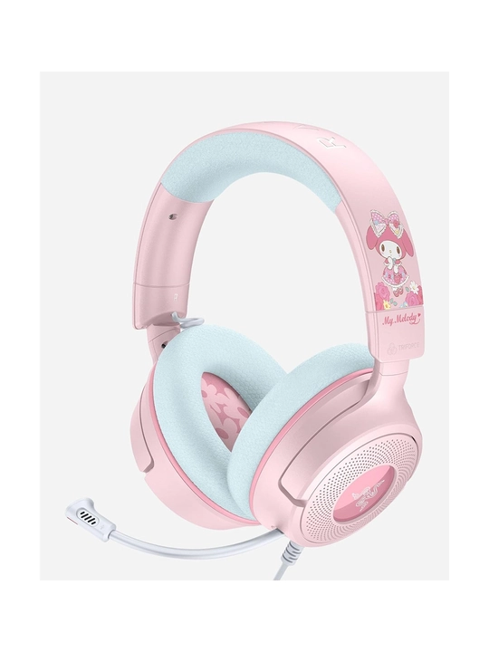 Razer Kraken V4 X My Melody, проводная игровая гарнитура USB-C и Type-A - 