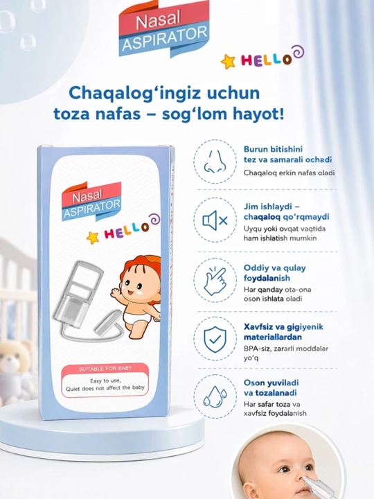 Bolalar burun aspiratori - 