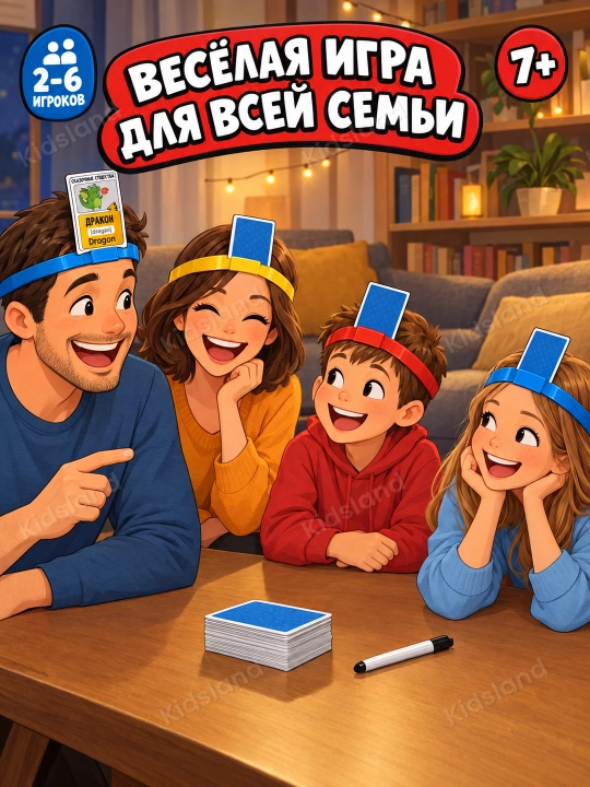 Stol o'yinlari Kimman kartali oyinlar va mantiqiy karta oyin, oilaviy 6+