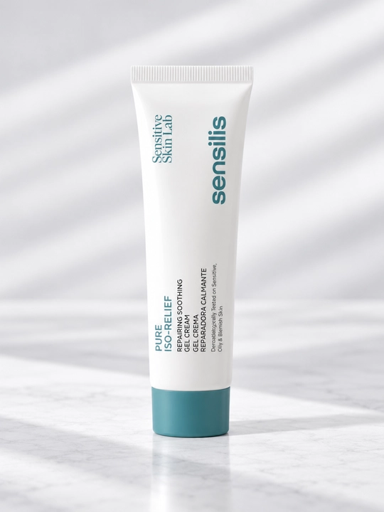 Yuz uchun niatsinamidli tinchlantiruvchi gel-krem Sensilis Pure Iso-Relief, 50 ml